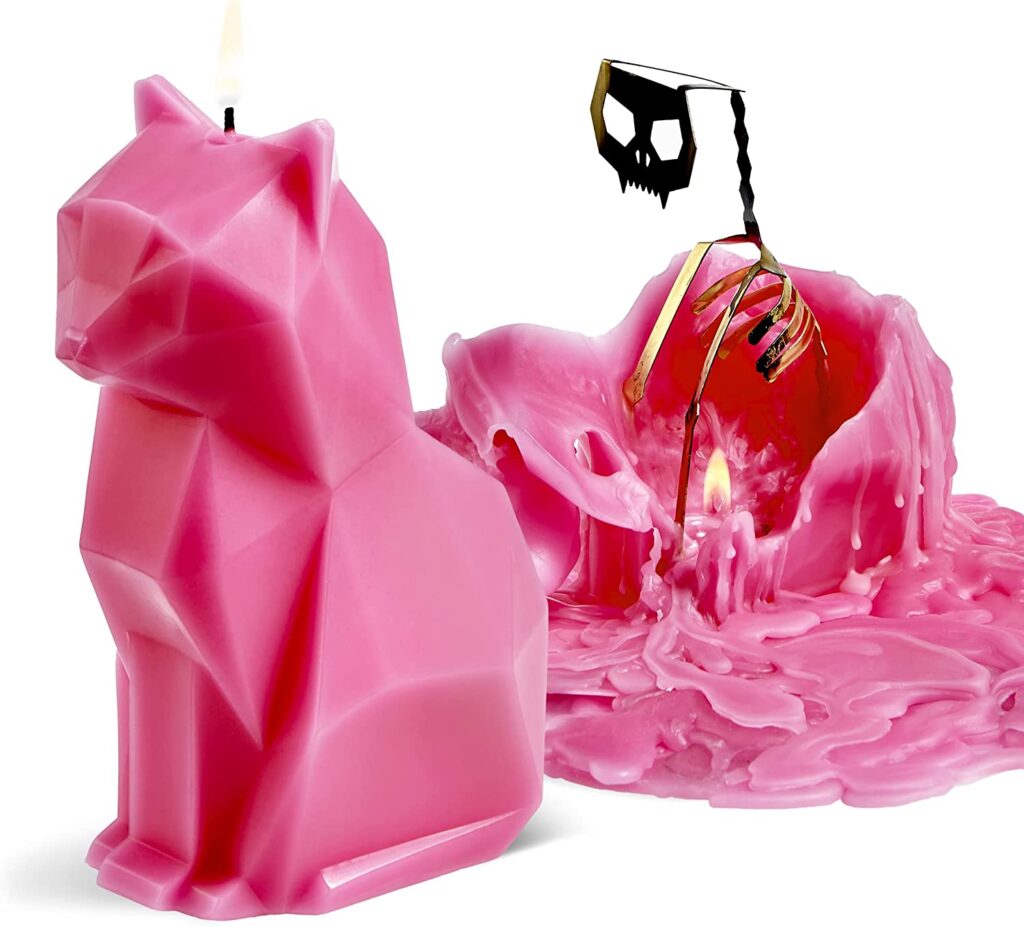 PyroPet cat Neon Pink candle - Best Christmas Pyropet Cat Candle